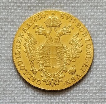 Zlatý dukát Františka I., 1830B, mincovňa Kremnica - 2