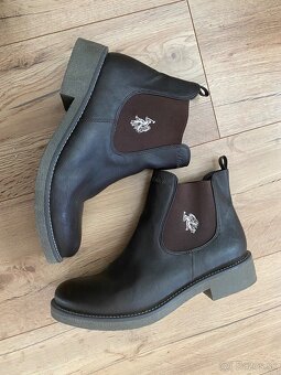 Damske kozene chelsea cizmy Us Polo Assn - 2