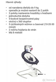 Hojdacie kreslo Babymoov - 2