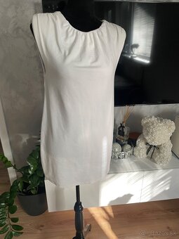 Zara dámske biele šaty M - 2