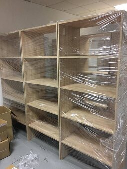 Predám knižnice, policové regále , obchodné regále NOVE 200x - 2