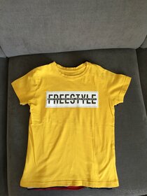 Žlté+Pásikavé tričko - 2
