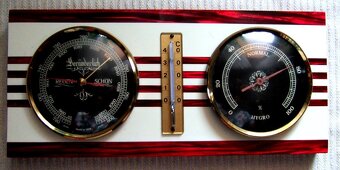 BAROMETER, stolové hodiny, Bunsenov kahanec, pásmo - 2