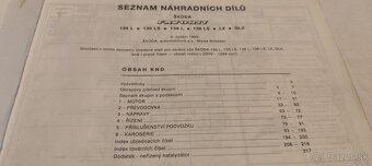 Škoda FAVORIT 135 136 L LS LX seznam náhradních dílů 1993 - 2