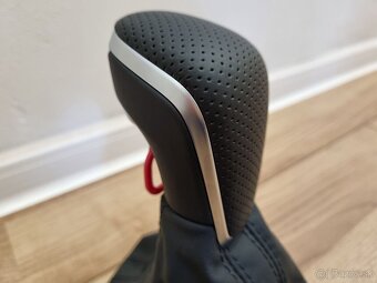 Kožená radiaca páka AUDI A6 A7 - perforovaná / hladká - 2