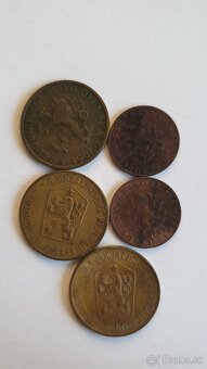 Československé koruny a 20 haliere - 2