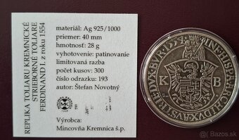 Ferdinand I.replika toliaru z roku 1554. - 2