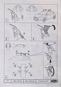 Predám strešné nosiče Orig Ford Focus mk3 hatchback/sedan - 2