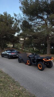Predám nový vyklápací prívesný vozík na štvorkolku,Canam - 2