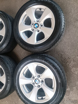 Alu disky BMW 5x120 + pneu 205/60 R16 letné - 2