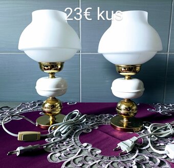 Retro sklenené lampy Kamenický Šenov - 2