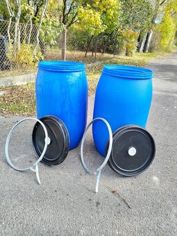 Predám plastový nový sud objem 220 litrov - 2