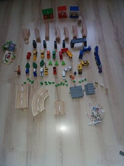 Drevené kolajnice s doplnkami - 2