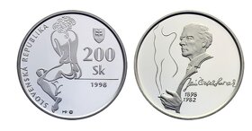 Ján Smrek - 100. výročie narodenia 200 Sk/1998 minca - 2