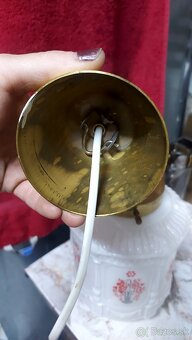 Mosadzná - sklená lampa - 2