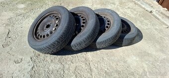 Disky a pneumatiky 4x100 195/60 R15 - 2