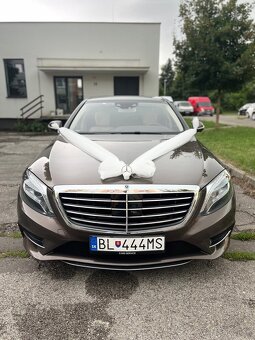 Auto na svadbu, svadobné auto Mercedes S-class W222 - 2
