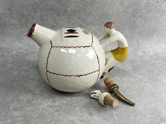 Art deco Fotbal set na likér 1930 - 2