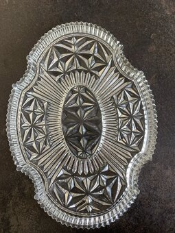 Czechoslovakia - Starožitná sklenená servírovacia tácka - 2