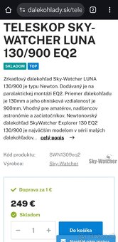 Hvezdársky teleskop Sky-Watcher Luna - 2