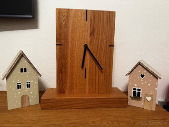 Dubové hodiny s podstavcom - 2
