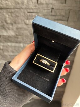 Zlatý zásnubný prsteň (585) 14K - 2