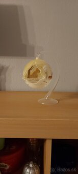 Guľa na stojane zlatá - 2