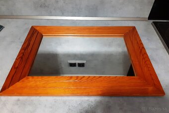 Zrkadlo s dreveným rámom - 2