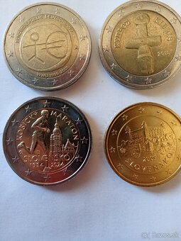 2 eurové mince,50 centov - 2