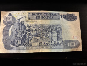 Diez Bolivianos 1986 - 2