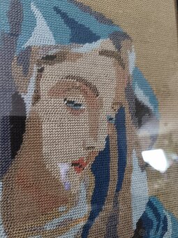 Predám starý vyšívaný obraz - 2