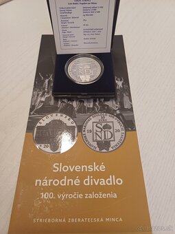 Strieborné pamätné euromince SR proof - 2
