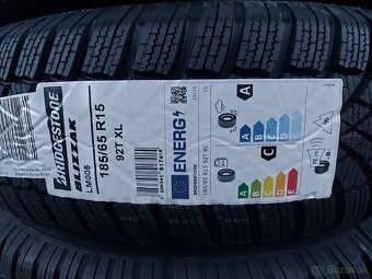 4ks NOVÉ 185/65 R15 92T XL BRIDGESTONE BLIZZAK LM005 - 2