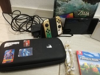 Nintendo Switch OLED, edícia ZELDA, príslušenstvo,hry,zaruka - 2