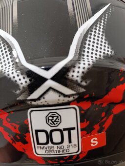 detská prilba na moto, + výbava - 2
