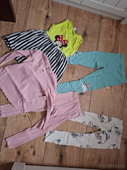 Teplaky, legíny, šaty 110,116 - 2