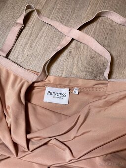 Mini šaty Princess London – béžovo-hnedé, XS/XXS - 2