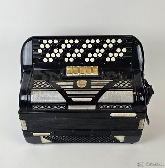 Akordeon harmonika chromatika Firotti, B - system / griff - 2