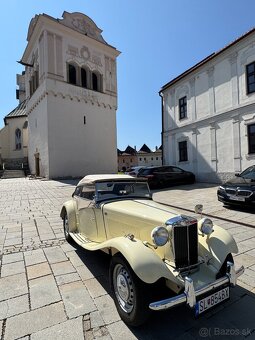Veterán MG TD – originál z 1952, výborný stav, biele ŠPZ - 2
