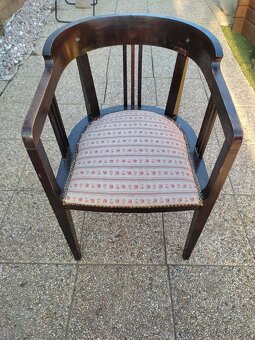 Stolička kreslo Thonet s pruzinami - 2