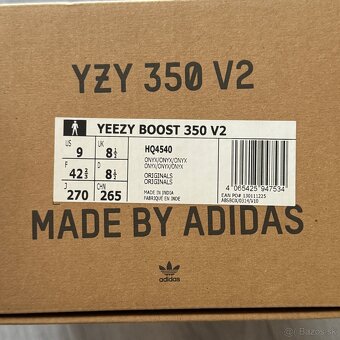 Yeezy Boost 350 V2 Onyx – veľkosť 42 2/3 (UK 8.5) - 2