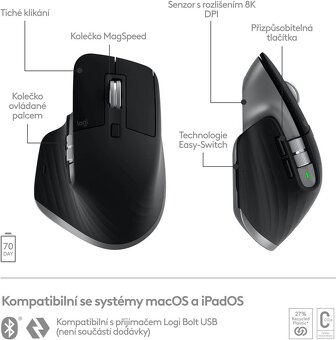 Logitech MX Master 3S For Mac Space Grey - 2