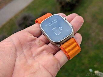 Apple Watch Ultra 49mm, Orange Alpine Loop, ako nové,komplet - 2