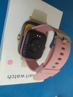 Inteligentné hodinky, možnosť volania, ružové - 2