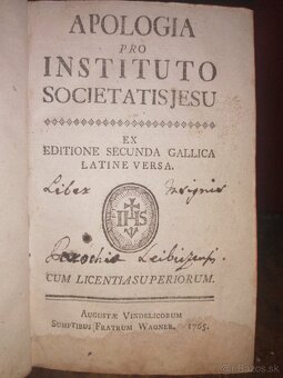 2 knihy v 1 knihe z. r. 1765 Kožená vazba - 2