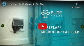 SureFlap dvierka pre mačky s mikročipom  NOVE sedo biele - 2