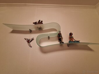 Sklenená polica Snake - 2