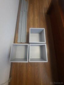 IKEA Nástenné policové diely, farba siva, 35x25x35 cm - 2