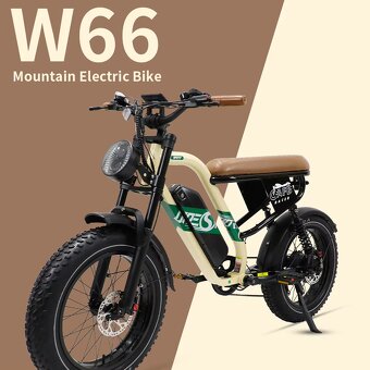 🚨 Predám nový elektrický moped elektrobicykel Onesport W66 - 2
