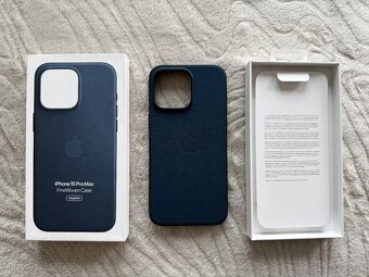 NOVÝ kryt pre Apple 15 Pro Max tkaninový - modrý - 2